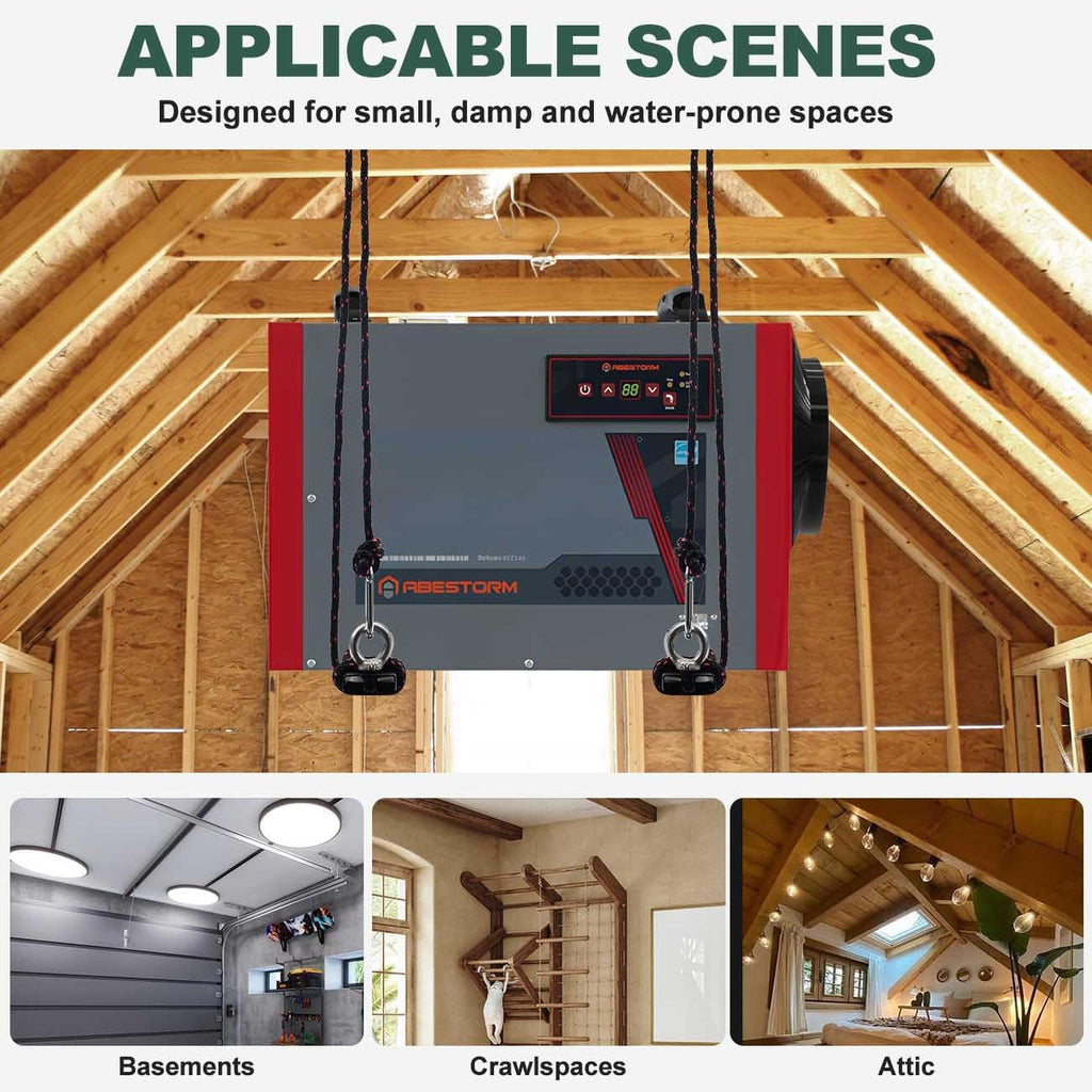 Heavy Duty Dehumidifier Hanging Kit Crawl Space Basement Load 300 lbs