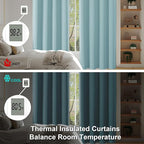 Simplebrand Ava Aqua Blackout Curtains - Image 6