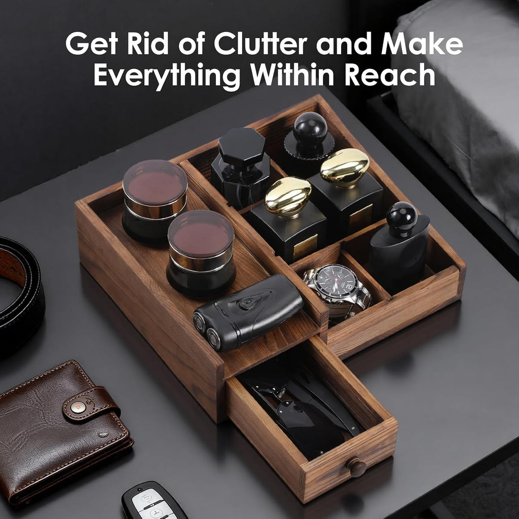 Bathroom Counter Organizer, Cologne Organizer for Men, Gifts for Men