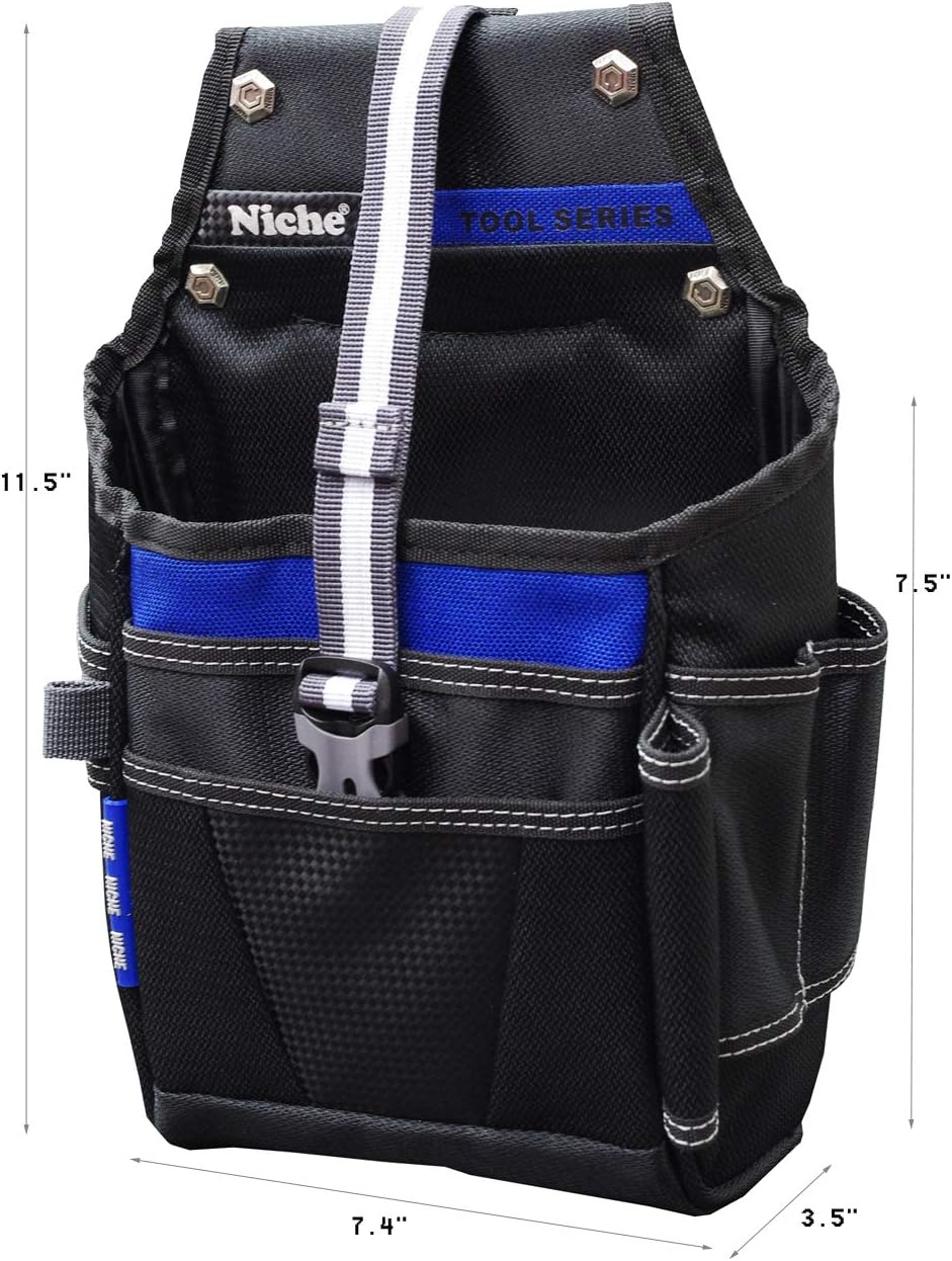 Niche Tool Pouch Bag, Working Pouch Organizer For Construction, Electricians, Plumber, Home Repair, Easy Access of Tools Maximum Storage (TL-6210)