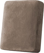 H.VERSAILTEX Velvet Stretch Couch Cushion Cover Plush Cushion Slipcover by HVERSAILTEX