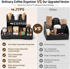 JYPS Double-Deck Coffee Organizer – 11 Large Compartments
