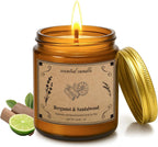 Candles for Home Scented, 16oz Large Jar Scented Candle – Cedarwood Soy Wax Candle with 100 Hour Burn Time, Long Lasting Aromatherapy Candle for Cozy Home Fragrance, Relaxation & Decorative Gift