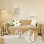 HANDONTIME Khaki Loveseat Covers Couch Cover by HANDONTIME