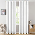 MIULEE Linen Textured Curtains Solid 100% Blackout by MIULEE