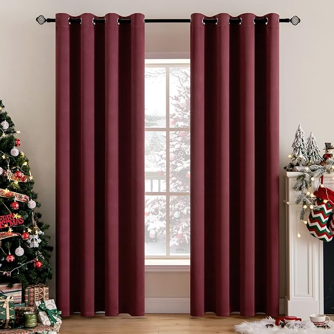 MIULEE Christmas Blackout Curtains by MIULEE