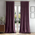 MIULEE Dark Purple Velvet Curtains 108 inches by MIULEE
