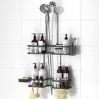 Adjustable Shower Caddy Hanging for Handheld Showerheads, Black