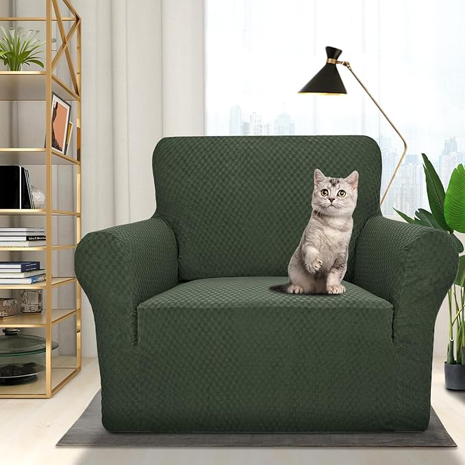 ZNSAYOTX 1 Piece Jacquard Chair Slipcovers - Image 2