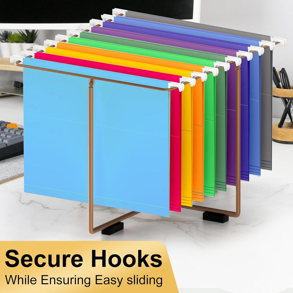 Hanging File Folders, 60 Pack Letter Size Hanging File folders with 1/5-cut Tabs, Stay Organized for Your Home and Office Bulk File, Documents and Paper, 10 Colors