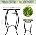 Subtropical Leaf Patio Table,Outdoor Side Table,Outdoor Bar Table