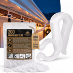 Holiday Joy Mighty Clip Hooks for Outdoor String Lights, 200 Pack