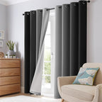 SimpleHome Ombre 100% Blackout Curtains - Image 7