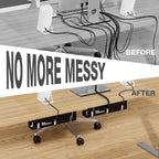 Under Desk Cable Management Tray, 2-Pack 16" Cable Raceway