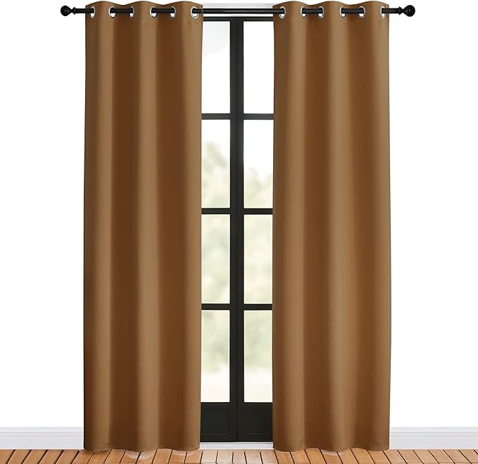 NICETOWN Window Curtain Panels, 1 Pair, 34 by 80-inch, Thermal Curtains - Image 2