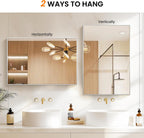 Bathroom Vanity Mirror for Wall 2Pack 36"x24" Bathroom Mirror for Over Sink