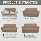 Easy-Going Stretch Oversized Sofa Slipcover 1-Piece Sofa Cover Furniture - Image 8