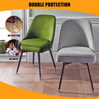 Clear Square Chair Leg Protector for Hardwood Floors (1 1/4 Inch)