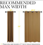 NICETOWN Sleek Blackout Curtains 78 inches Length - Image 7