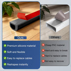 Silicone Cord Covers for Wires on Wall Cord Hider Self-Adhesive