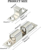 Alise Brass Double Roller Catch Cabinet Latches Door Catch 67mm,4 Pcs