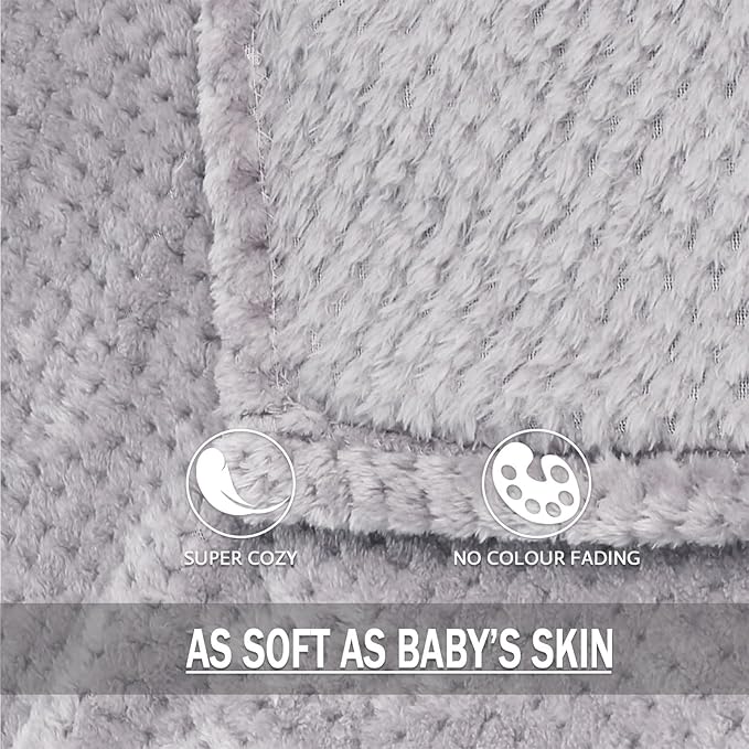 Exclusivo Mezcla Fleece Bed Blanket King Size, Super Soft and Warm Blankets - Image 7