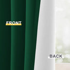Yakamok 100% Blackout Curtain Panels 84 inches Cold and Light Blocking Drapes - Image 6