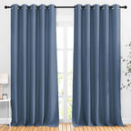 NICETOWN Stone Blue Room Divider Curtains 118 inches Long 2 Panels, Grommet by NICETOWN