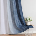 Estelar Textiler Navy Blue and Grayish White Blackout Curtains - Image 6