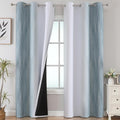 Estelar Textiler Stone Blue and Greyish White Gradient Room Darkening Blackout by ESTELARTEXTILER