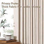 MIULEE Pinch Pleated Thick Linen Curtains 108 Inches Length 2 Panels - Image 7