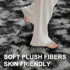 4x6 Ft Shag Area Rug for Bedroom Living Room, Tie-Dyed Ultra Soft Fluffy Furry - Image 4