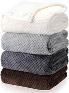 Newwiee 4 Pcs Flanne Fleece Throw Blanket by Newwiee