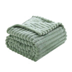 Sage Green Fleece Throw Blanket 108”×90” - Image 5