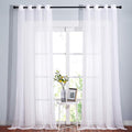 NICETOWN White Sheer Curtains Extra Long 135 inch Length by NICETOWN