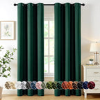 MIULEE Hunter Green Blackout Curtains by MIULEE