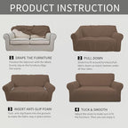 Easy-Going Stretch Oversized Chair Sofa Slipcover 1-Piece Couch Sofa Cover - Image 6