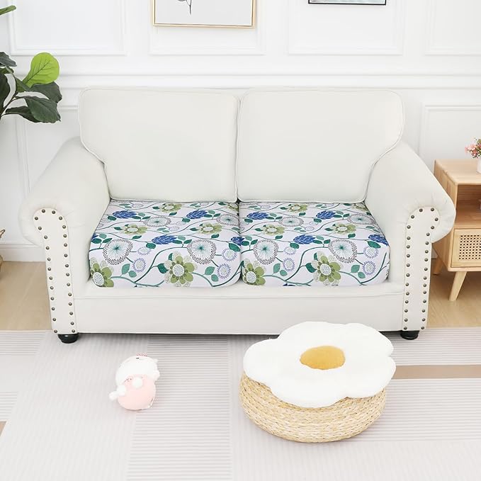 Smiry Printed Couch Cushion Covers, Stretch Soft Couch Covers - Image 5