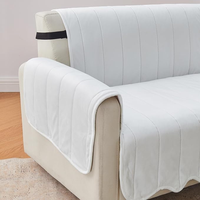 Great Bay Home Velvet Loveseat Cover - Image 3