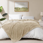 IMEET Linen Ribbed Twin Blanket - Image 7