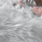 Goolela Grey Round Rug 4ft Fluffy Circle Fuzzy Furry Carpet - Image 6