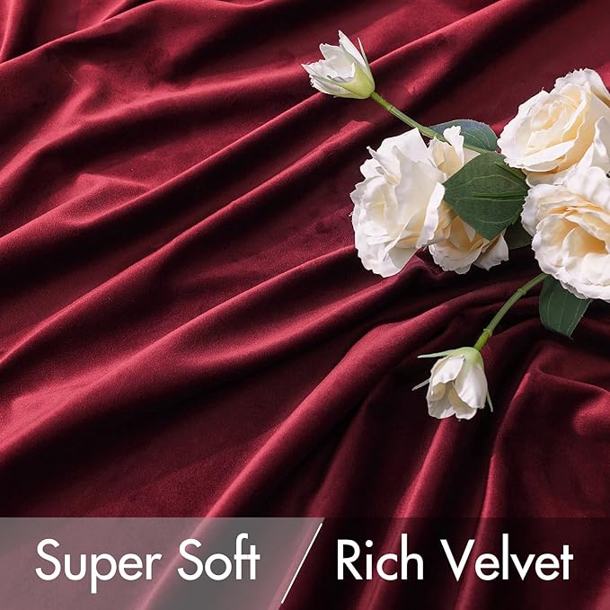 MIULEE Velvet Curtains 108 inches Long 2 Panels - Image 4