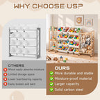 Toy Storage Organizer w Shelves, Bins, Stuffed Animal Storage & Organizer