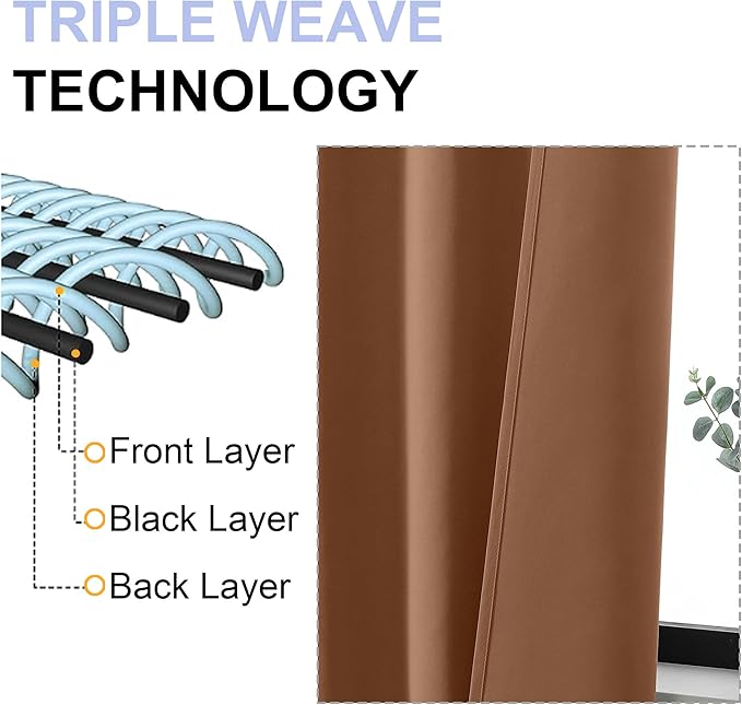 Simplebrand Ava Sun Baked Blackout Curtains - Image 5