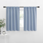 NICETOWN Kitchen Curtains, Vintage Blue, Short Blackout Curtains & Drapes by NICETOWN