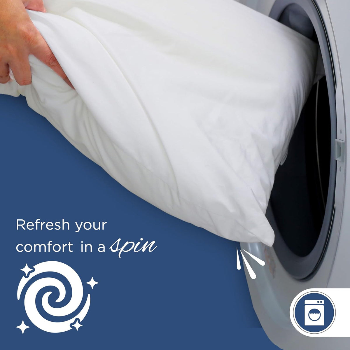 Martex Decorative Throw Pillow Inserts, White, 12" x 12", Pack of 2