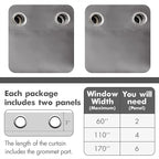 MIULEE Blackout Curtains for Bedroom Thermal Insulated Room Darkening Drapes - Image 6