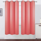 LEMOMO Coral Thermal Blackout Curtains/42 x 72 Inch/Set of 2 Panels Room - Image 2