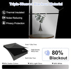 Simplebrand Ava Aqua Blackout Curtains - Image 2