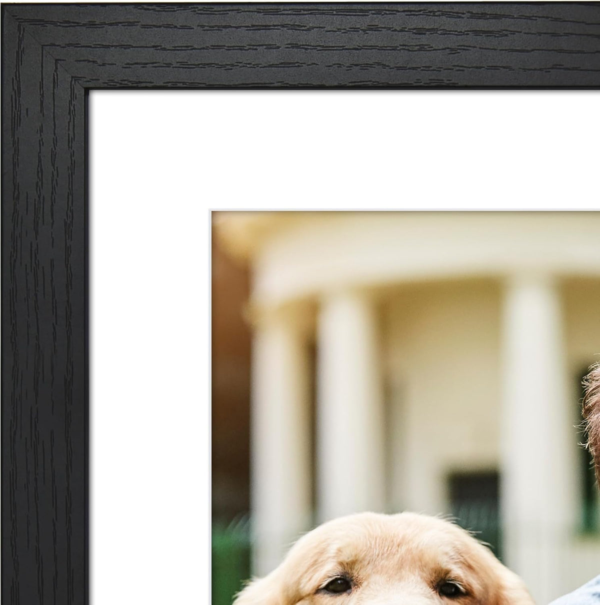 Americanflat 22x28 Poster Frame - Matted to 18x24 - Engineered Wood - Black